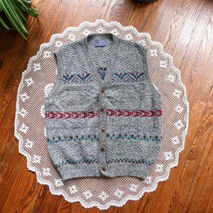 Pendleton Wool Sweater Vest 100% Virgin Wool